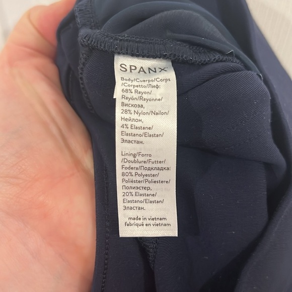 SPANXsupersmooth PerfectFit Ponte Ankle Slim Pant Womens Navy Blue Size Medium - Picture 6 of 7